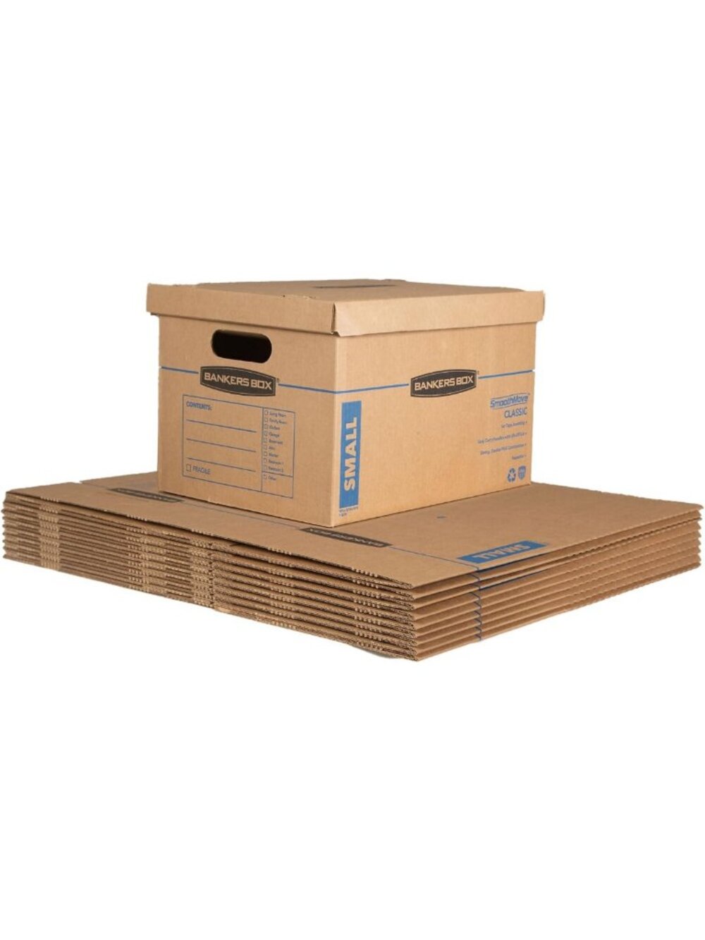 10-Pack Small Moving Boxes with Reinforced Handles - Durable Storage Solution